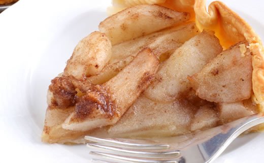 Zapečena zelena jabuka punjena kremom od sira i pinjola