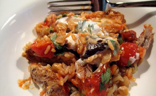 Pilav s piletinom i povrćem