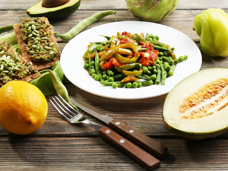 Škampi s graškom i kukuruzom