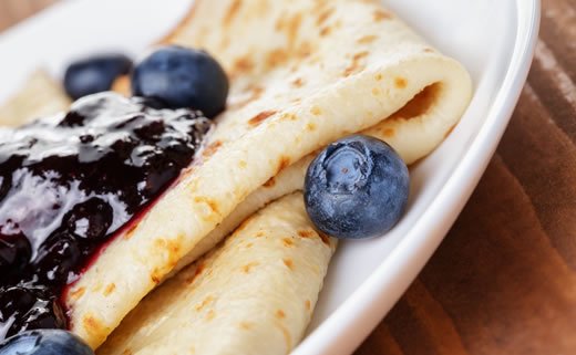 Palačinke s borovnicama