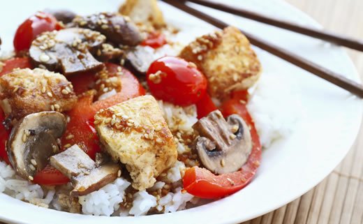 Tofu s gljivama