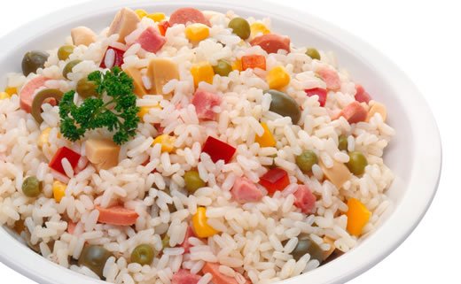 Salata od riže i marinirane rajčice