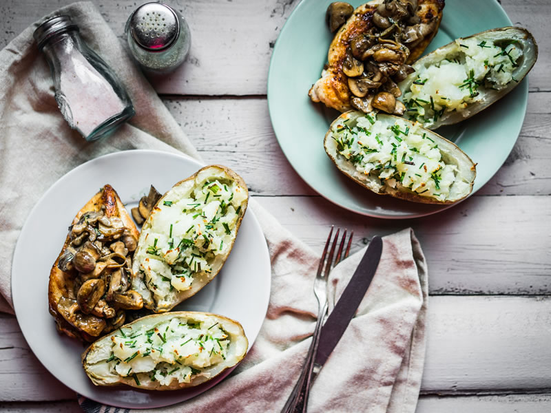 Slatki krumpir sa začinima (prehrana za krvnu grupu 0)