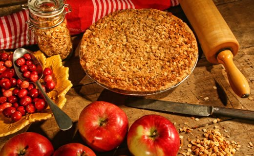 Složenac od jabuke i brusnice