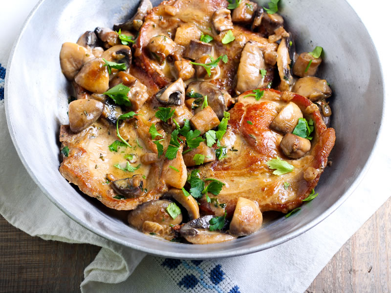 Teleći kotleti s gljivama