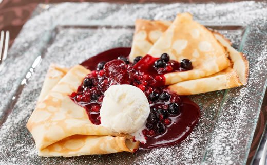 Palačinke s brusnicama