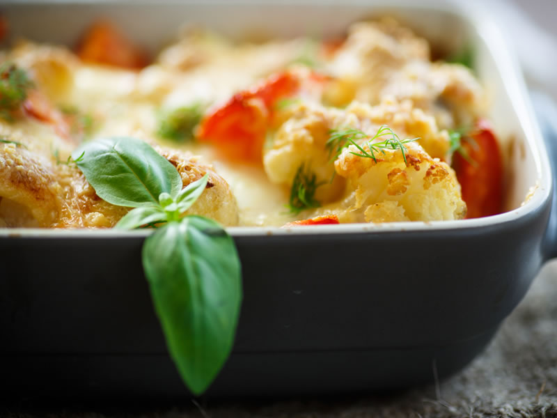 Složenac od njoka, sira i špinata