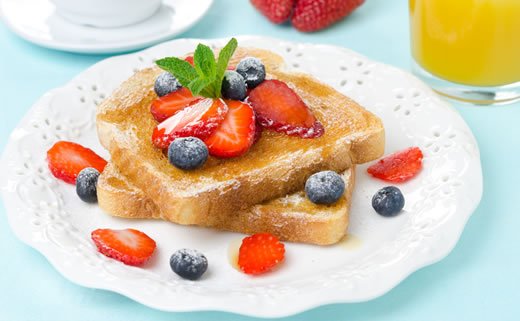 Tost s jagodama i nutellom