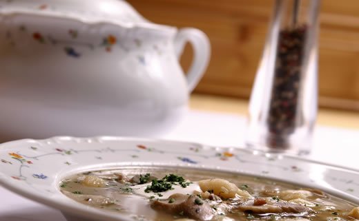 Kremasta juha od govedine i šampinjona