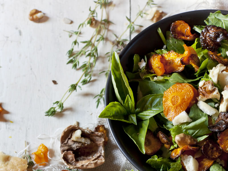 Salata od limete, bosiljka i mandarina