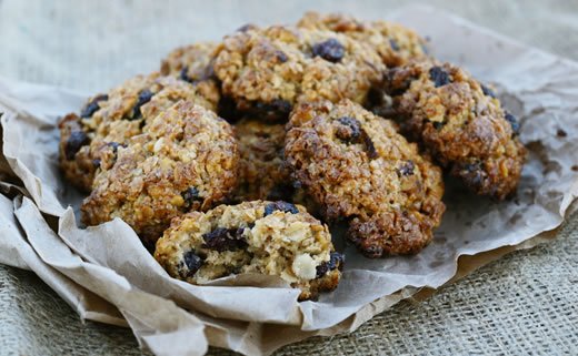 Kolačići sa zobenim pahuljicama i borovnicama