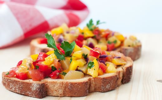 Bruschetta s toplom rajčicom