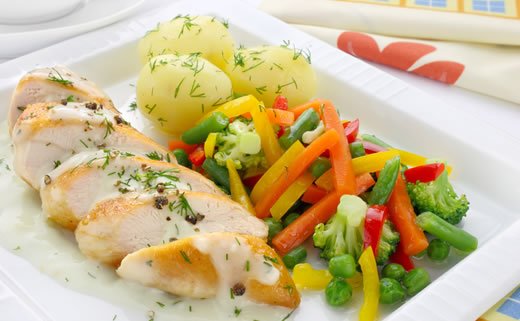 Pureći kotleti punjeni špinatom