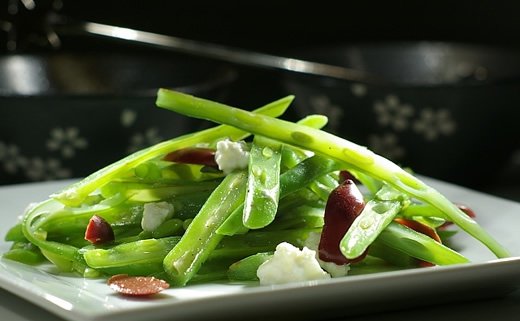 Mahune s bademima i češnjakom