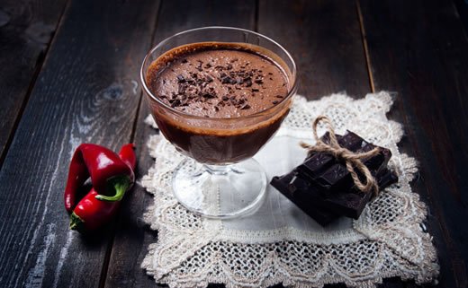 Vruća čokolada sa đumbirom i mentom