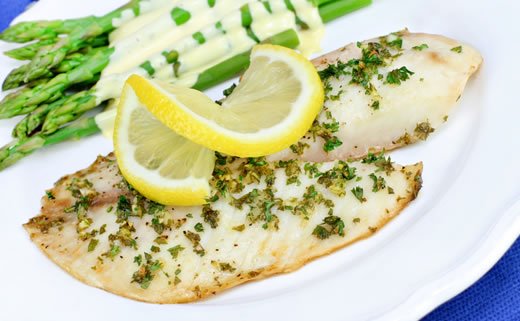 Halibut s maslacem i limunom