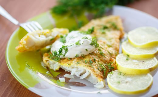 Halibut s češnjakom i parmezanom