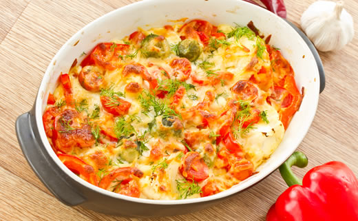 Zapečene tortilje od piletine i rajčice