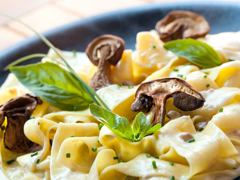 Tjestenina sa šampinjonima i prokulicama