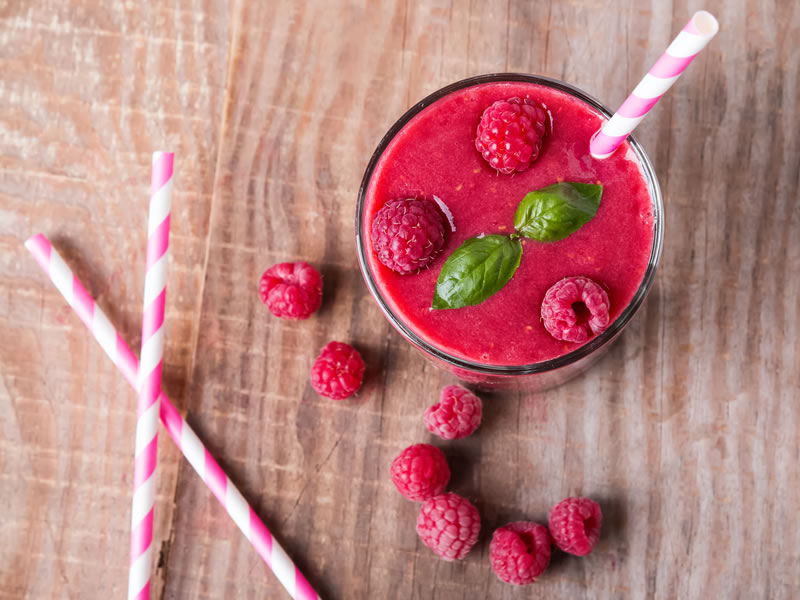 Čokoladni smoothie s malinama