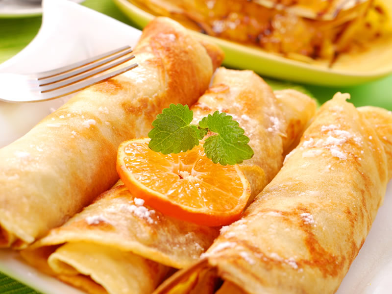 Palačinke s preljevom od naranči