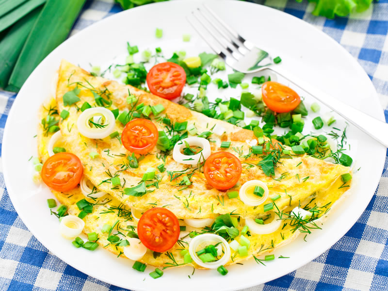 Omlet s rajčicom i feta sirom
