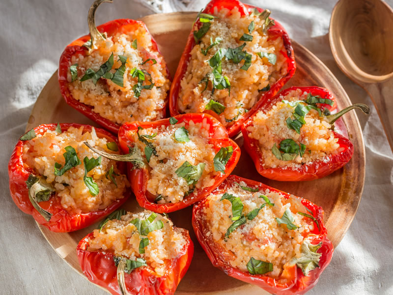 Zapečene punjene paprike