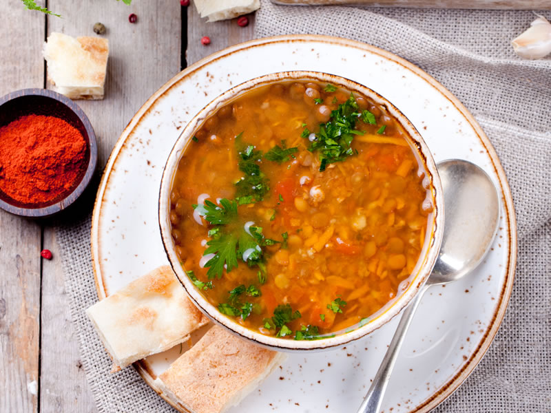 Začinjena juha od leće