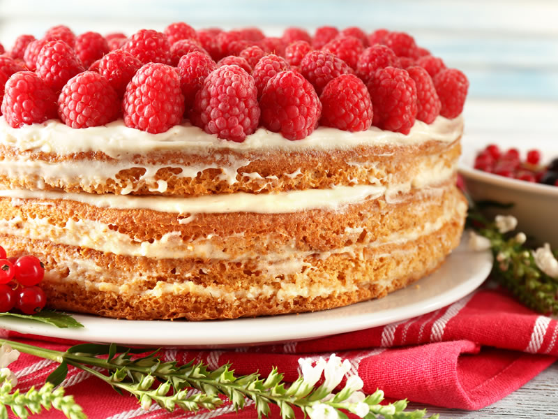 Bijela torta s malinama (Weight Watchers dijeta)