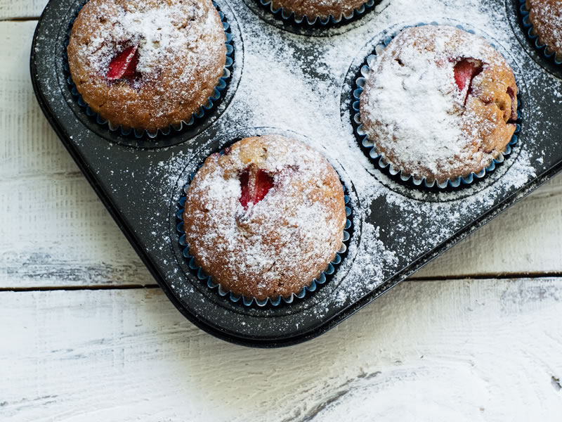 Slatki muffini s malinama