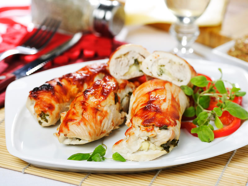 Palačinke punjene piletinom i porilukom