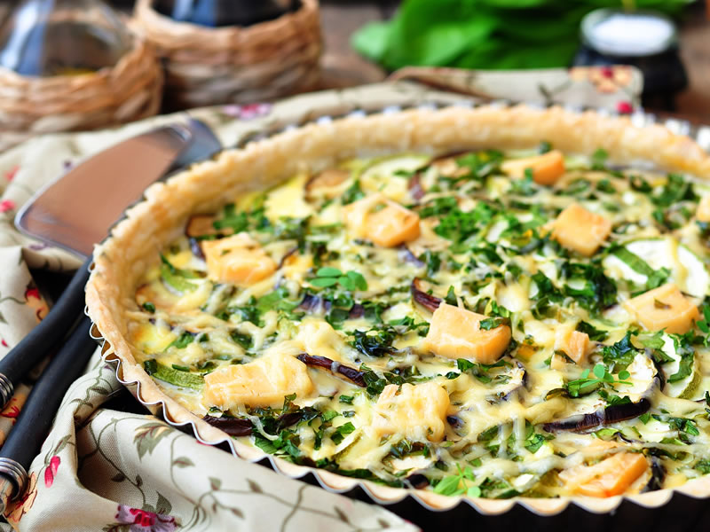 Zapečeni slanutak sa špinatom