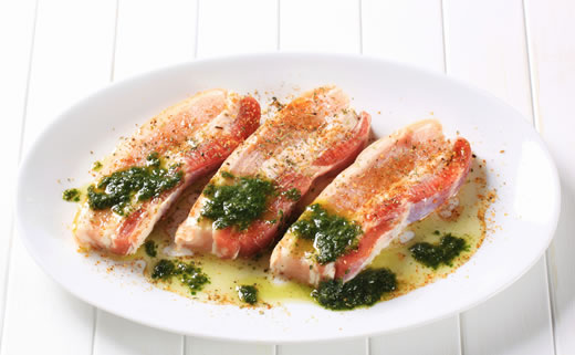 Losos s medom i senfom