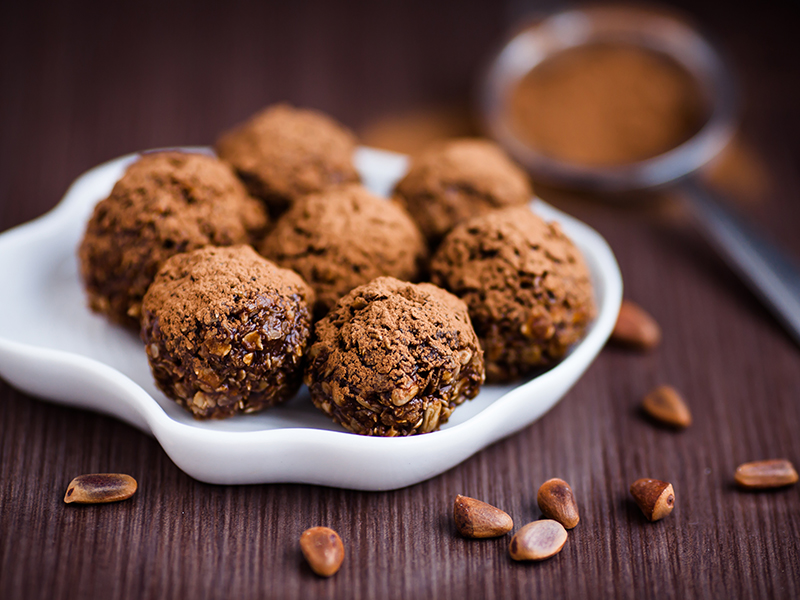 Kolačići od chia sjemenki, lavande i kakaa