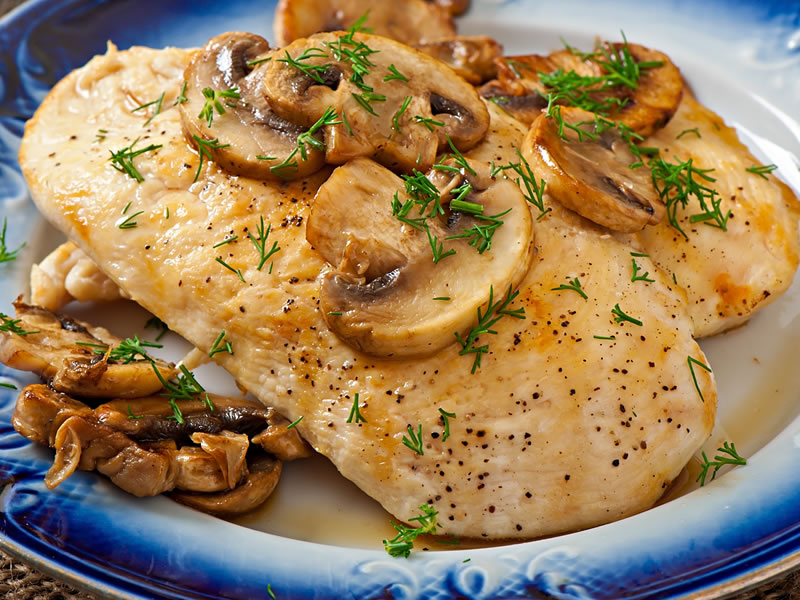 Pileća prsa s gljivama