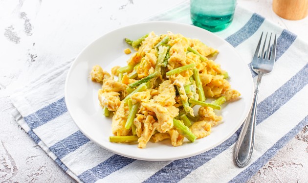 Kajgana od šparoga i blitve