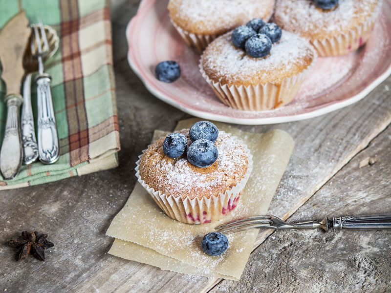 Muffini od limuna i borovnica