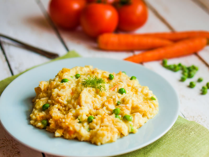 Rižoto od graška i limuna