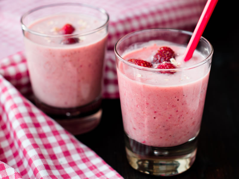 Proteinski smoothie s jagodama