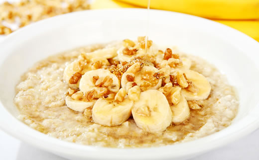 Zobene pahuljice s tikvicama i bananom