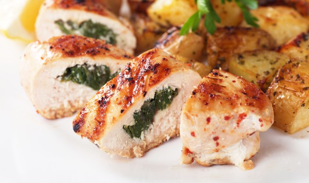 Piletina punjena špinatom i sirom