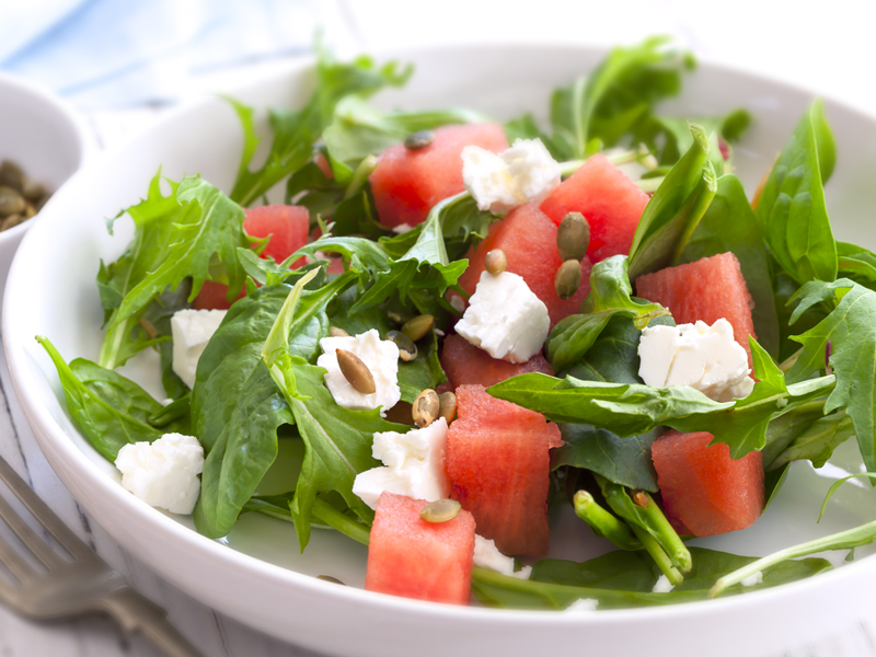 Salata od lubenice i špinata