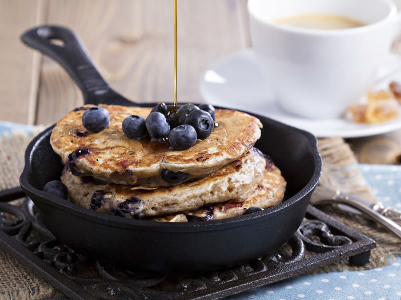 Palačinke od zobi i borovnica
