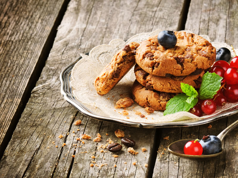 Zobeni kolačići od čokolade i trešanja