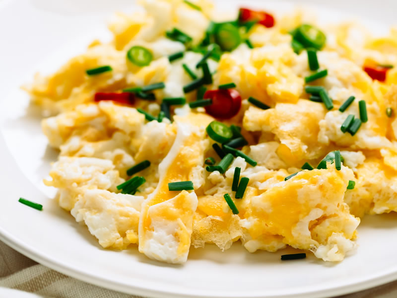 Kajgana od tikvica i crvene paprike