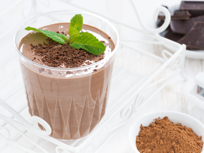 Smoothie od kokosovog mlijeka i čokolade