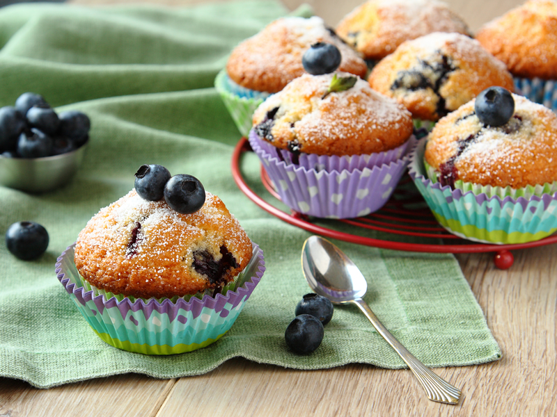 Muffini od banane i borovnica