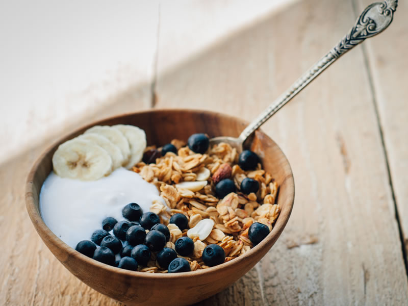 Zobene pahuljice s borovnicama i bananom