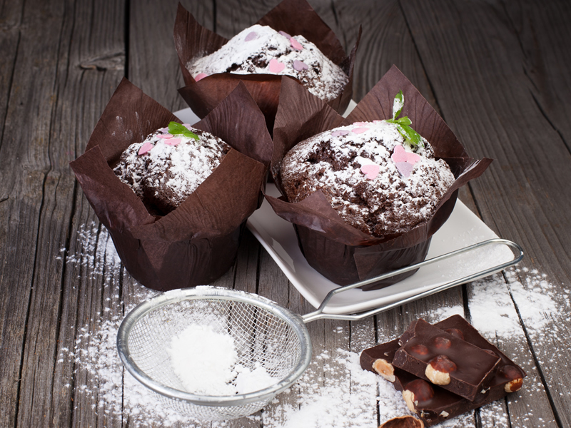 Čokoladni muffini s bananom