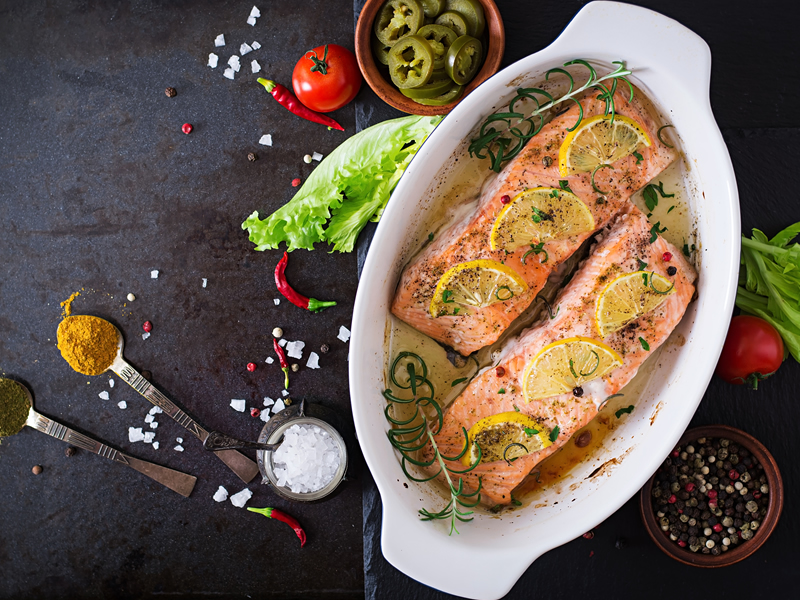 Losos s javorovim sirupom